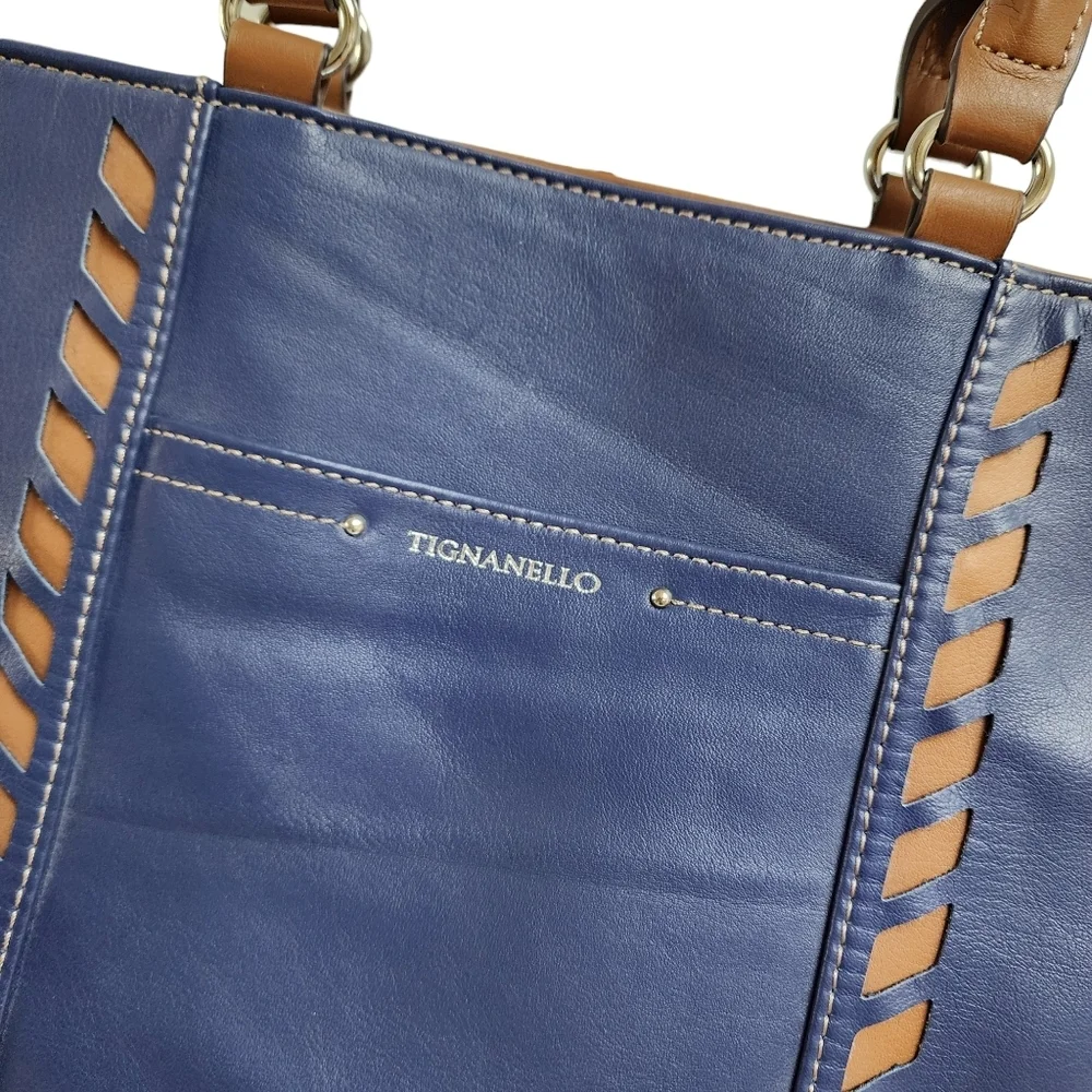 TIGNANELLO LEATHER TOTE SHOULDER BAG